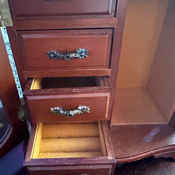Antique jewelry wardrobe Jewelry Organizers